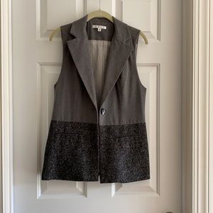 CAbi gray two toned vest